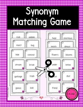 lagged synonym|synonym matching game.